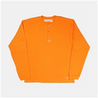 ABC Waffle Crewneck / Size M / Mens / Orange / Cotton - M Regular