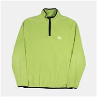 Stussy Quarter Zip Jumper / Size M / Mens / Green / Cotton - M Regular