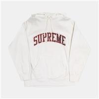 Supreme Hoodie / Size M / Mens / White / Cotton