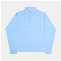 ABC Button-Up Polo / Size 2XL / Mens / Blue / Cotton - 2XL Regular