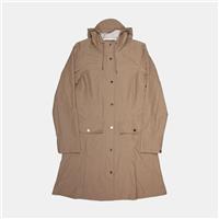 Rains Curve W Jacket / Size S / Mid-Length / Womens / Brown / Polyester - S Regular