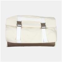 Rains Buckle Rolltop Duffle / Size Medium / Mens / Beige / Polyester