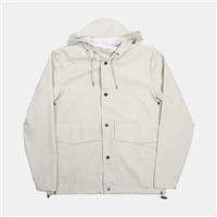 Rains Short Hooded Coat / Size XS / Short / Mens / Ivory / Polyurethane - XS Regular