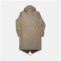 Rains Fishtail Parka / Size XS / Long / Mens / Brown / Polyurethane - XS Regular