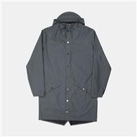 Rains Long Jacket / Size M / Long / Mens / Grey / Polyester - M Regular