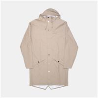 Rains Long Jacket / Size XS / Womens / Beige / Polyurethane - XS Regular