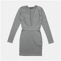 PrettyLittleThing Dress / Size 4 / Short / Womens / Green / Polyester