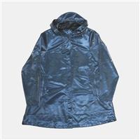 Rains A-Line Jacket / Size L / Mid-Length / Womens / Blue / Polyester - L Regular
