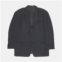 Giorgio Armani Blazer / Size L / Mid-Length / Mens / Grey / Cotton - L Regular