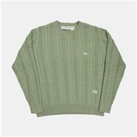 Abc. Cable Knit Jumper / Size XS / Mens / Green / Cotton - XS Regular