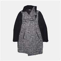 Diane von Furstenberg Jacket / Size 10 / Long / Womens / Black / Wool