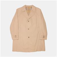 Dunn & Co Coat / Size L / Mid-Length / Mens / Beige / Cotton