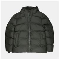 Rains Short Puffer Jacket / Size XS / Mens / Green / Polyurethane