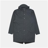Rains Long Jacket / Size L / Long / Mens / Grey / Polyurethane - L Regular
