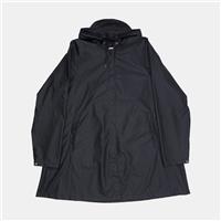 Rains A-Line Jacket / Size 2XS / Mid-Length / Mens / Black / Polyurethane - 2XS Regular