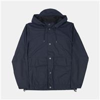 Rains Short Hooded Coat / Size XS / Short / Mens / Blue / Polyester - XS Regular