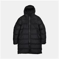 Rains Long Puffer Jacket / Size XL / Womens / Black / Nylon