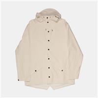 Rains A-Line Jacket / Size XS / Mid-Length / Mens / White / Polyester