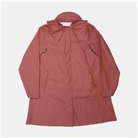 Rains A-Line Jacket / Size XS / Mid-Length / Womens / Orange / Polyurethane - XS Regular