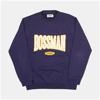 Palace Boss Man Crew / Size L / Mens / Blue / Cotton