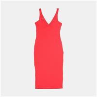 Miss Selfridge Dress / Size 8 / Midi / Womens / Red / Polyester