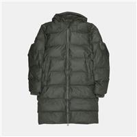 Rains Long Puffer Jacket / Size S / Mens / Green / Polyester