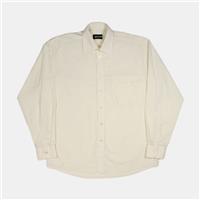 Pierre Cardin Button-Up Shirt / Size XL / Mens / Ivory / Polyester - XL Regular
