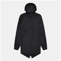 Rains Black Fishtail Parka Waterproof Coat Size S Small / Size S / Mens / B...