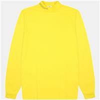 PANGAIA Yellow Organic Cotton High Neck Sleeve T-Shirt Size Extra Small / S...