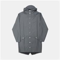 Rains Long Jacket / Size XS / Long / Mens / Grey / Polyurethane - XS Regular