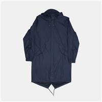 Rains Fishtail Parka / Size S / Mid-Length / Mens / Blue / Polyurethane