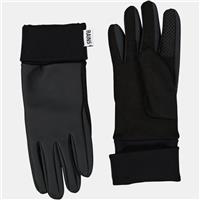 Rains Black Gloves Size O/S / Size One Size / Mens / Black / Polyester / RR...