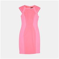 Ted Baker Dress / Size S / Midi / Womens / Pink / Polyester - S Regular