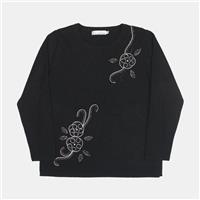 Pure & Natural Jumper / Size 14 / Womens / Black / Acrylic - 14 Regular