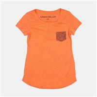 Karen Millen T-Shirt / Size 10 / Womens / Orange / Polyester