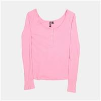Pieces Top / Size L / Womens / Pink / Cotton