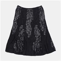 Per Una Skirt / Size 14 / Midi / Womens / Black / Viscose - 14 Regular