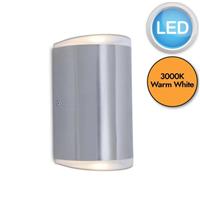 Outside Wall Light Mains LED Up Down 240V IP44 Washer Outdoor Stainless Steel