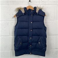 Fat Face Sleeveless Jacket / Size 10 / Womens / Blue / Polyester