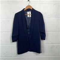 Limited Edition Women's Blue Basic Jacket - Casual Spring Style / Size 8 / ...