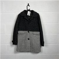 Tu Womens Grey Wool Overcoat / Size 12 / Womens / Grey / Wool