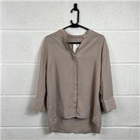 ALLSAINTS Blouse / Size 6 / Womens / Beige / Polyester