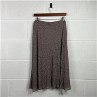 Joanna Hope A-Line Beaded Mocha Skirt / Size 2XL / Knee Length / Womens / B...