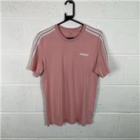 Adidas Men's Pink Casual Short Sleeve Top M / Size M / Mens / Pink / Cotton - M Regular