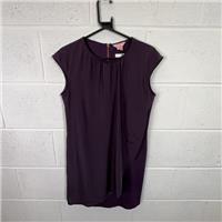 Ted Baker Shift Dress / Size M / Short / Womens / Purple / Viscose, Polyami... - M Regular