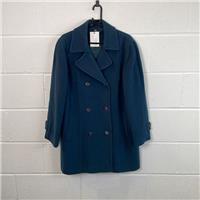 EWM Women's Green Wool Blend Overcoat / Size 14 / Womens / Green / Wool Blend