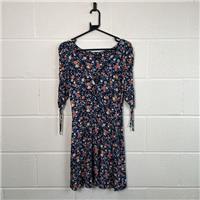 Topshop Women's Floral Mini Dress - Multicoloured, Size 10 / Size 10 / Shor... - 10 Regular