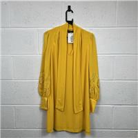 French Connection Shift Dress / Size 10 / Short / Womens / Yellow / Viscose