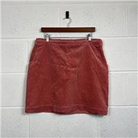 Oliver Bonas A-Line Cotton Pink Skirt / Size 16 / Short / Womens / Pink / Cotton