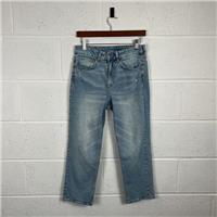 &DENIM Women's Straight Jeans - Blue, Light Wash, Size Unknown / Size 28 / ...